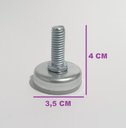 Ver imagem 3 de 7 Pés Niveladores Base Sapata pra Cama, Mesa, Armario e Etc