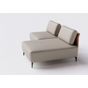 Ver imagem 4 de Sofá Dream Box com Chaise Moderno Modular 2,0m Bege com Courino Terracota - Rede Móveis