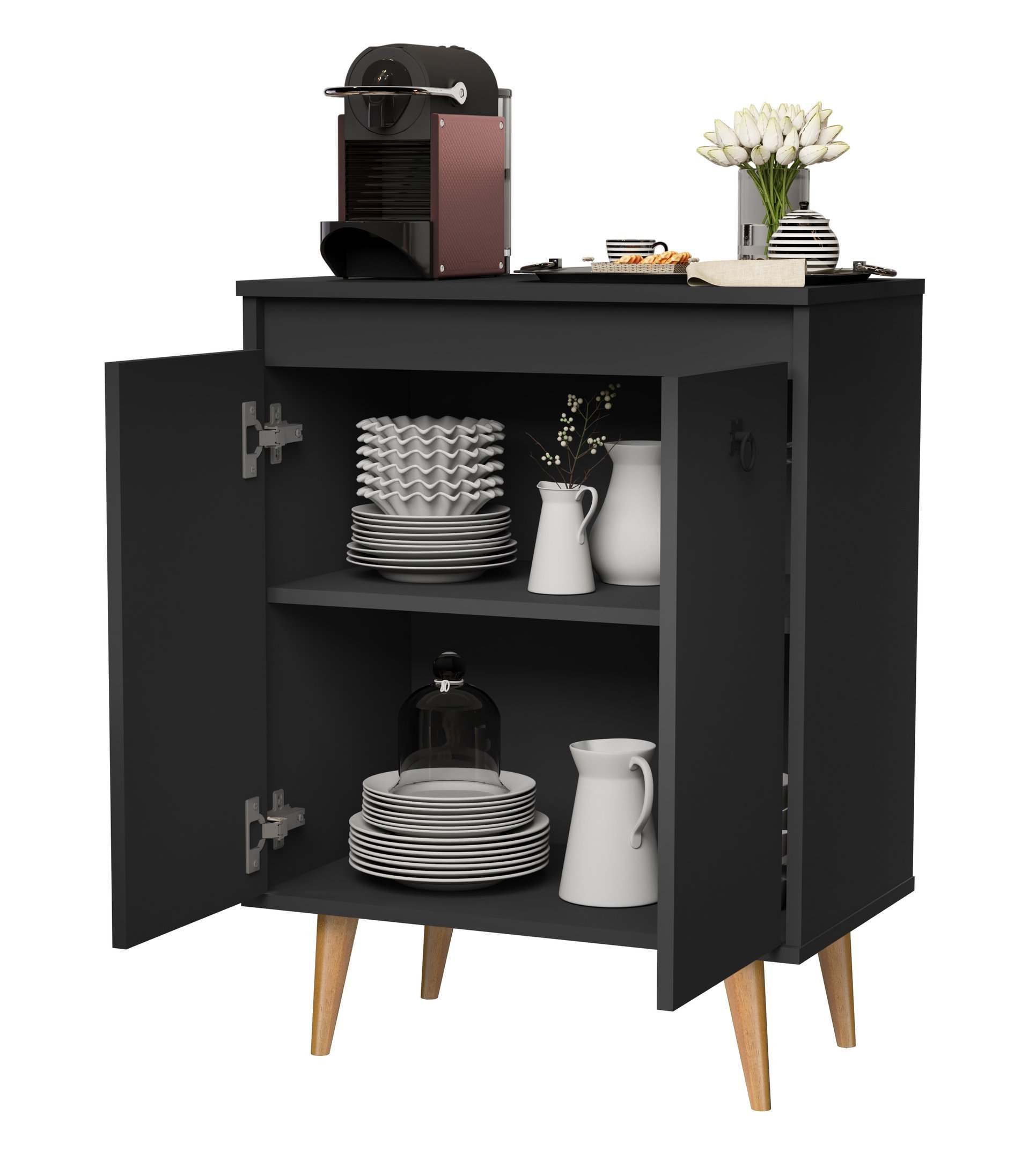 Buffet Dream Classic 2 Portas: Preto