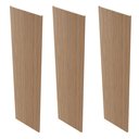 Ver imagem 3 de Kit 3 Placas de Painel Ripado Tóquio 250cm x 58cm x 3,3mm (Rende 4,35m²) Ecorevest Marrom/Itapuã