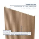 Ver mais imagens de Kit 3 Placas de Painel Ripado Tóquio 250cm x 58cm x 3,3mm (Rende 4,35m²) Ecorevest Marrom/Itapuã