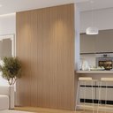 Ver imagem 1 de Kit 3 Placas de Painel Ripado Tóquio 250cm x 58cm x 3,3mm (Rende 4,35m²) Ecorevest Marrom/Itapuã