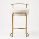 Ver imagem 1 de Banqueta Evans 65cm Metal Gold Boucle