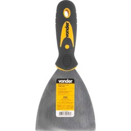 Espátula Lisa 4" 10,1 Cm Lâmina Aço Cabo Anatômico Emborrachado Vonder Massa Corrida Pedreiro - 2