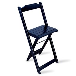 Conjunto de Mesa Bistro Dobravel com 2 Banquetas para Bar e Restaurante - Preto - 5
