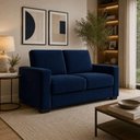 Ver imagem 7 de Sofá Namoradeira 3 Lugares 200cm Azul Suede Black House Decor