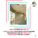 Ver imagem 5 de Lustre Pendente Moderno Dourado 5 Aneis Arcos para Pe Direito Duplo Top Original 5 Metros