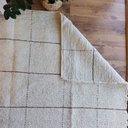 Ver imagem 5 de Tapete Artesanal Algodão Sala Quarto Grid Caramelo 150 X 200