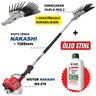 Derriçadeira de Café Nakashi com Mãozinha Garra Dupla e Haste Longa + Óleo Castrol Stihl - 9
