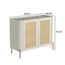 Ver imagem 3 de Buffet Mdf com Palha Natural L98,5 X A81,5cm