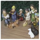 Ver imagem 3 de Decoração Natal Enfeite Presépio Baby Natalino Resina 11 Peças