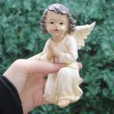 Ver imagem 4 de Decoração Natal Enfeite Presépio Baby Natalino Resina 11 Peças