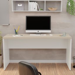 Mesa de Escritório 1.60x60 Tampo 30mm Netmobil - Dubai/branco - 3