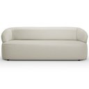 Ver imagem 3 de Sofá 3 Lugares Orgânico Sala de Estar Living 205cm Carmen F04 Couríssimo Off White - Lyam Decor