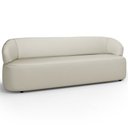Ver imagem 6 de Sofá 3 Lugares Orgânico Sala de Estar Living 205cm Carmen F04 Couríssimo Off White - Lyam Decor