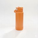 Ver imagem 1 de Garrafa Térmica Tr-008 1000ml Aço Inox com Protetor de Silicone:Laranja