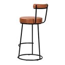 Ver imagem 5 de Banqueta Alta Cozinha 70cm Encosto Industrial Aço Kit 4 Ziria Pu S02 - D'rossi