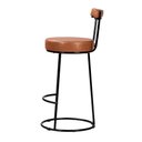 Ver imagem 4 de Banqueta Alta Cozinha 70cm Encosto Industrial Aço Kit 4 Ziria Pu S02 - D'rossi