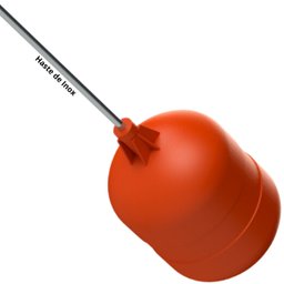 Torneira Boia para Caixa D'água 1/2" e 3/4" Air Lock Haste Alúminio | Valeplast - 5