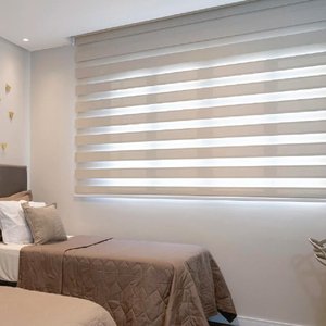 Persiana Double Vision Bege - 1,40m x 2,20m