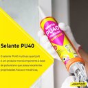 Ver imagem 2 de Selante Pu40 Multiuso 360g Cinza - 0661.00001.0001pc - Quartzolit