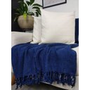 Ver imagem 1 de Manta para Sofá Gigante Decorativa Protetora 2,30 X 1,40:azul