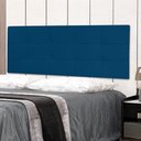 Ver imagem 2 de Cabeceira Painel Solteiro 0,90m Roma Suede Azul Marinho Sky Mobile
