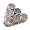 Ver imagem 1 de Conjunto Porta Tempero 6 Peças Inox Suporte Magnético - Lyor