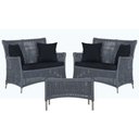 Ver imagem 1 de 2 Sofás e Mesa Igapó Alumínio Fendi Corda Náutica E12 Trama Prata