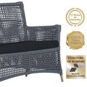 Ver imagem 3 de 2 Sofás e Mesa Igapó Alumínio Fendi Corda Náutica E12 Trama Prata