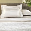 Ver imagem 2 de Jogo de Cama King 4 Peças Algodão Lux 200 Fios Estampado Cinema Bege Altenburg