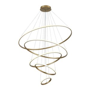 Lustre Pendente Astraled Tabit Pl-9847 Dourado Led Bivolt