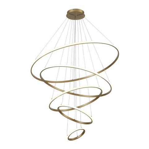 Lustre Pendente Astraled Tabit Pl-9847 Dourado Led Bivolt