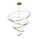 Ver imagem 1 de Lustre Pendente Astraled Tabit Pl-9847 Dourado Led Bivolt