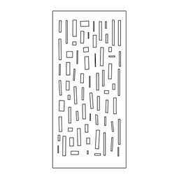Painel Vazado Divisória Mdf Mikonos Branco Decore Painéis e Divisórias 0,60x2,20m - 1