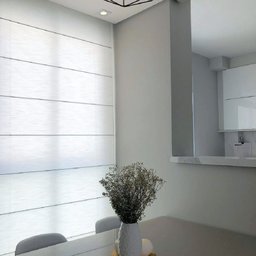 Persiana Romana Translucida Branca - 2,20m x 1,60m - 3