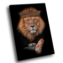 Ver imagem 1 de Quadro Realeza do Leão Com Coroa -- BR ARTES