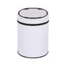 Lixeira Automatica Branca Grande 12 Litros Sensor Inteligente Cozinha Banheiro Inox Cesto Lixo - 1