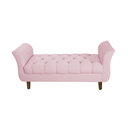 Ver imagem 1 de Recamier Estofado para Sala de Estar 195 Cm Grécia Corano Rosa Bebe - Incasa Decor