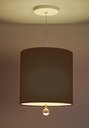 Ver imagem 2 de Luminária Pendente Com Cristal Cúpula Preto 25x25 1E27