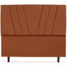 Cabeceira Casal 140cm Bell Suede Terracota Rm - 5