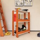 Ver imagem 3 de Nicho para Brinquedoteca ou Quarto Infantil para Organizar Brinquedos - Nature com Branco