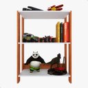 Ver imagem 7 de Nicho para Brinquedoteca ou Quarto Infantil para Organizar Brinquedos - Nature com Branco