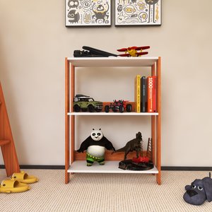 Nicho para Brinquedoteca ou Quarto Infantil para Organizar Brinquedos - Nature com Branco