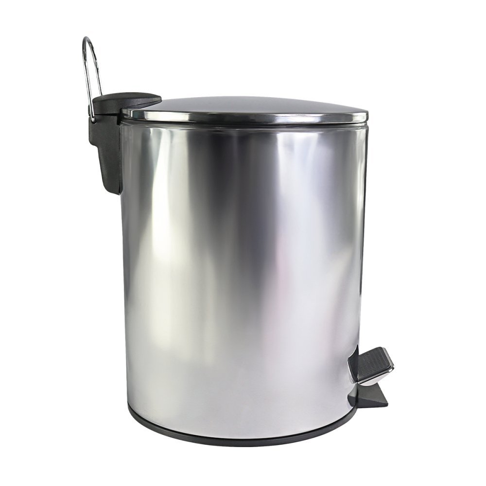 Lixeira de Inox com Pedal Veron 5 Litros com Cesto Removível - 4