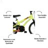 Bicicleta Infantil Athor Aro 16 Baby Boy Neon Aço Carbono com Freios V-brake - Verde Neon - 2