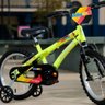 Bicicleta Infantil Athor Aro 16 Baby Boy Neon Aço Carbono com Freios V-brake - Verde Neon - 4