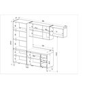 Ver imagem 4 de Cozinha Modulada Completa Jequitibá Quiditá 5 Peças Branco Marrom