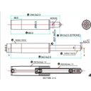 Ver imagem 6 de Kit Pistão Cromado Flange 25cm Estrela Cromada 5 Rodizios Cr