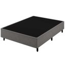 Ver imagem 1 de Base Box Casal 138x188 Suede Cinza Bio Box